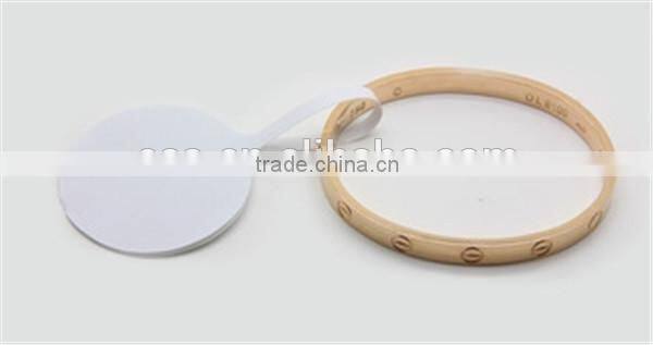 RF jewelry security soft label, eas security alarm label, anti theft eas tag for jewelry shop