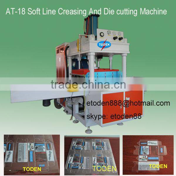 Clear boxes sheet creasing and die cutting machine