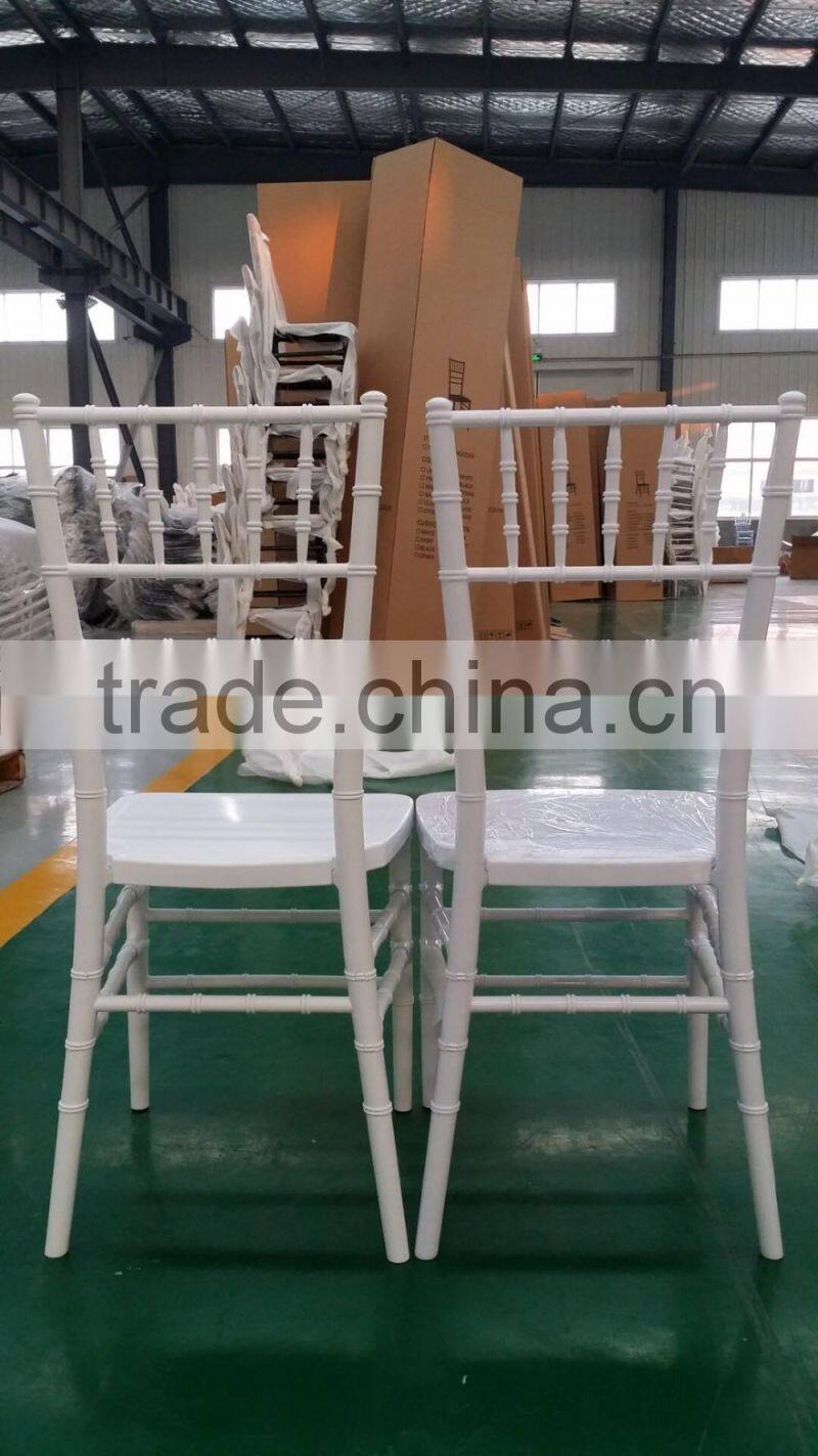 knock down polycarbonate white tiffany chair/chiavari chair