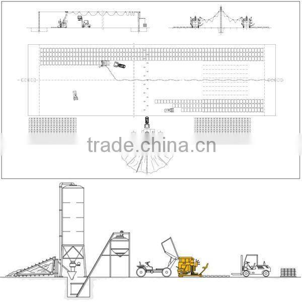 WT6-30 portable concrete block making machine