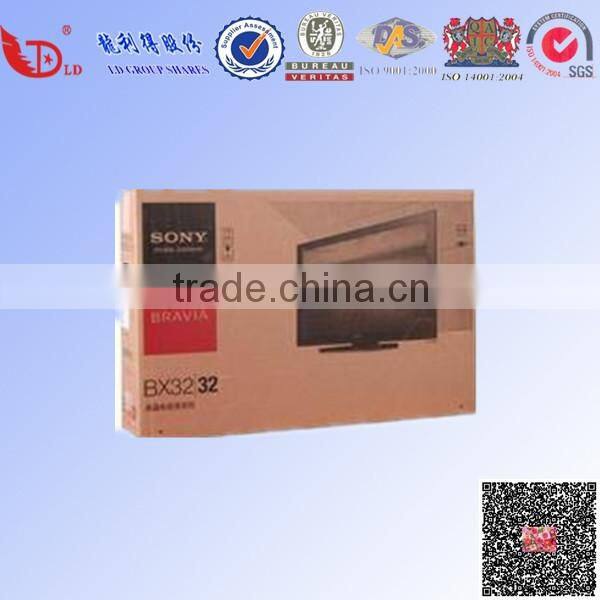 folding high-strong corrugated box/carton packing TV box