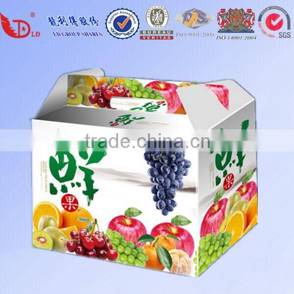 5 colours printing carton box for apple fruit packaging box factory prices