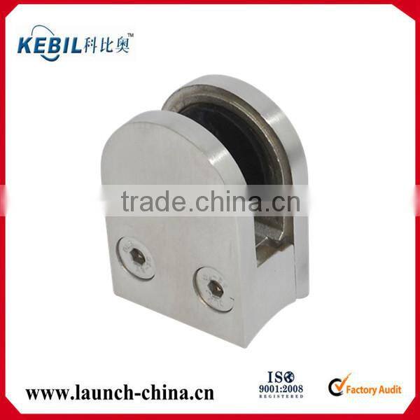 stainless 304/316 Pipe Glass Clamp glass holder for square post