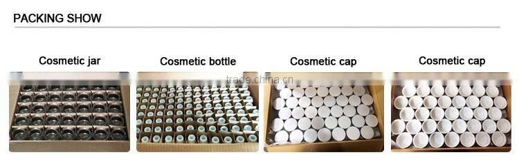 tubular glass bottle with fancy top cover