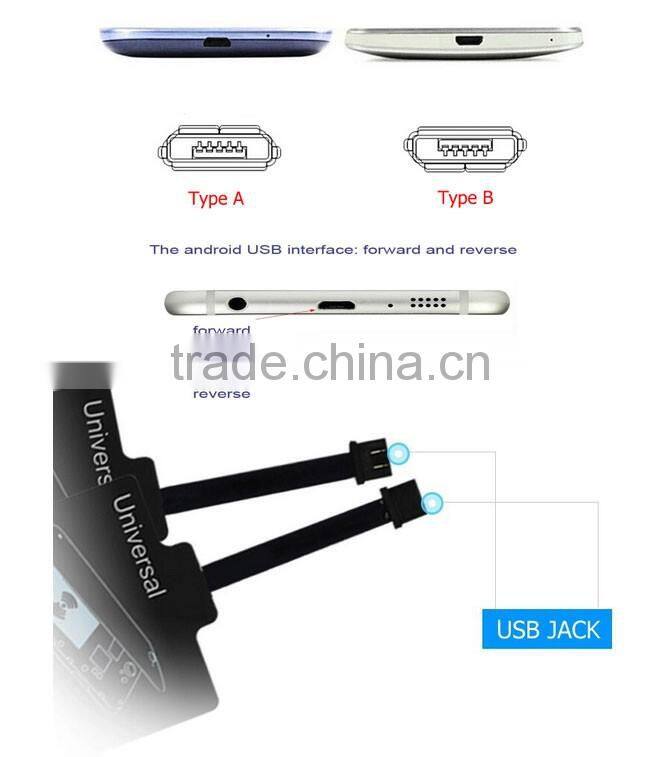 Qi Wireless Charger Receiver Portable charger receiver for all android micro USB