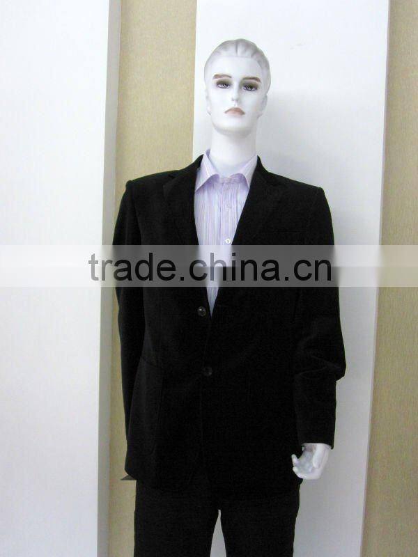 stripe velvet fabric for men's suit