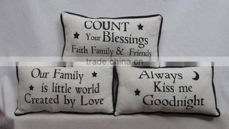 DecorHouzz Home Lumbar Embroidered Pillow Cover Pillow Cases Throw Pillow Decorative Pillow Wedding Birthday Anniversary Gift