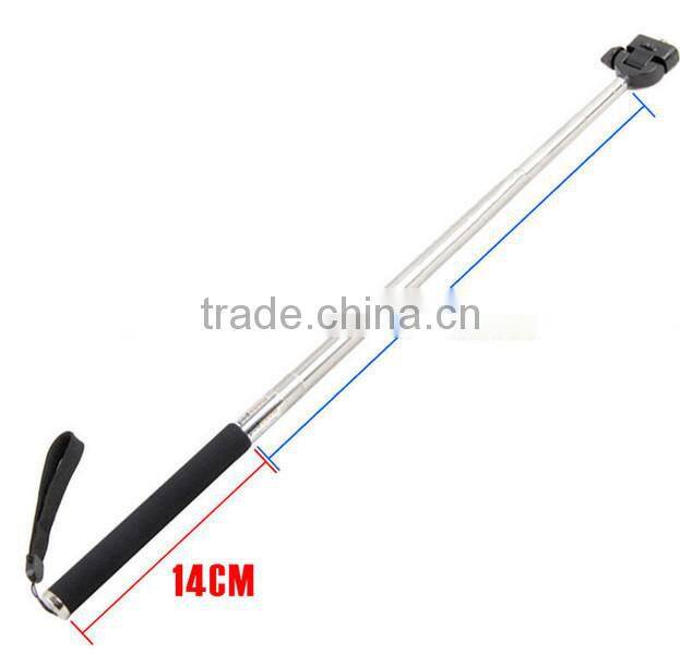 Extendable Handheld Selfie Stick Pole Tripod Bracket For CAMERA Go Pro 4 3+ 2 1