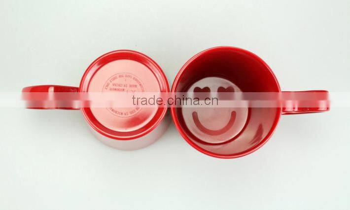 Popular different type melamine love heart sweet tea cup