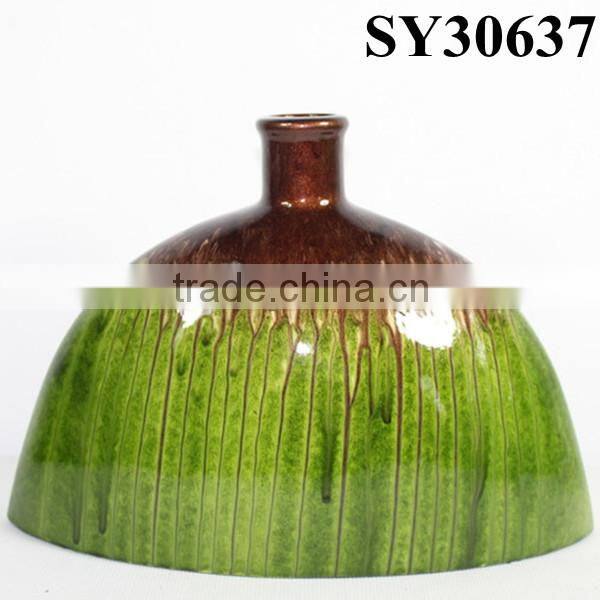 Green big ceramic home goods decorative vase