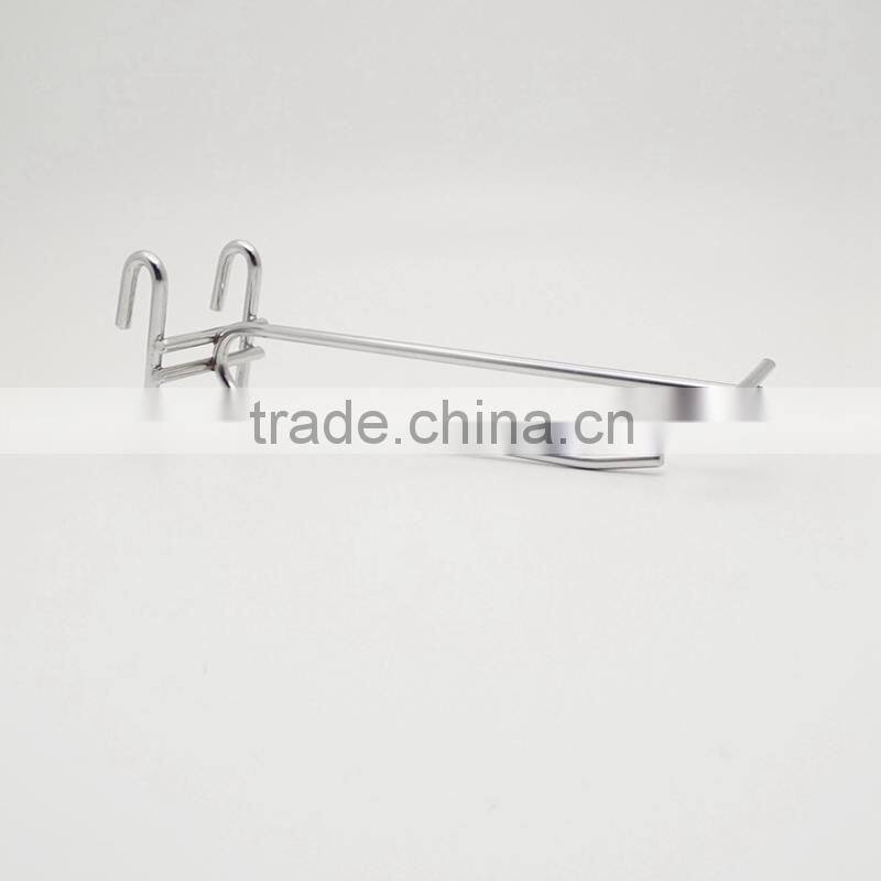 Hanging Mesh Rack Price Tag Hook Double Line Gridwall Wire Hook