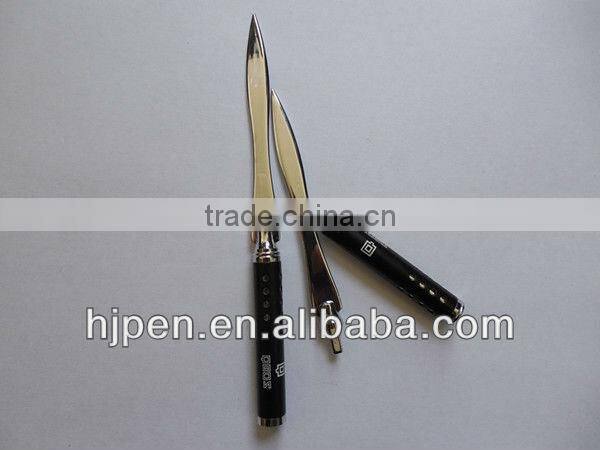 OEM Customized Logo Heavy Metal Letter Opener Knife