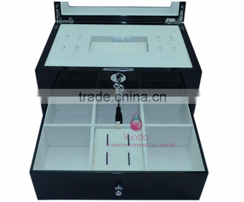 Alibaba new product custom wooden jewelry box