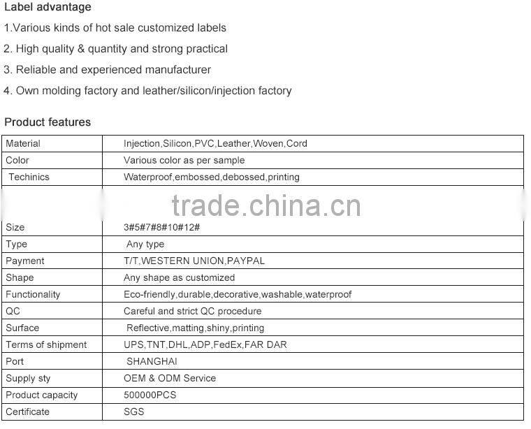 OIO Decorative Fake Leather Jeans Label With Logo