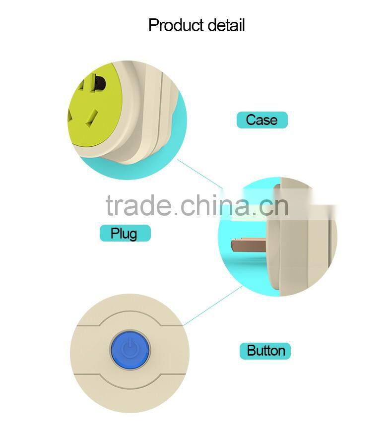 iOS Android phone Free App control Smart wifi 3 pin socket