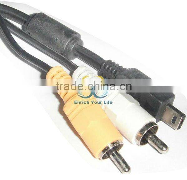 FQ-060 Fuji / Fujifilm AV Cable Cord Mini 14 Pin for nikon digital camera
