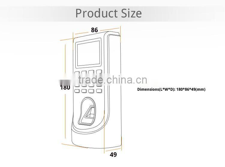 Nordson 2.8inch HD LCD screen FR-M2 Network Fingerprint Access Control with ID Card