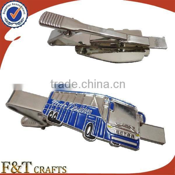Fashion hot sales bus shape tie bar for construction to own your desgin