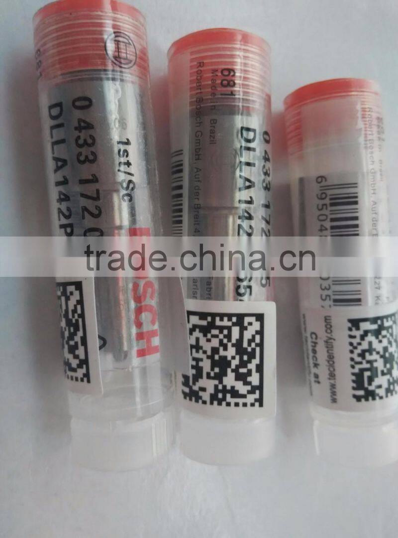 fuel boschs nozzle DLLA142P1654, injector nozzle DLLA142P1654 0433172015