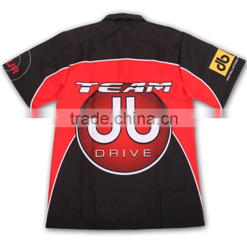 100%polyester fabric dye sublimation men's golf polo shirts