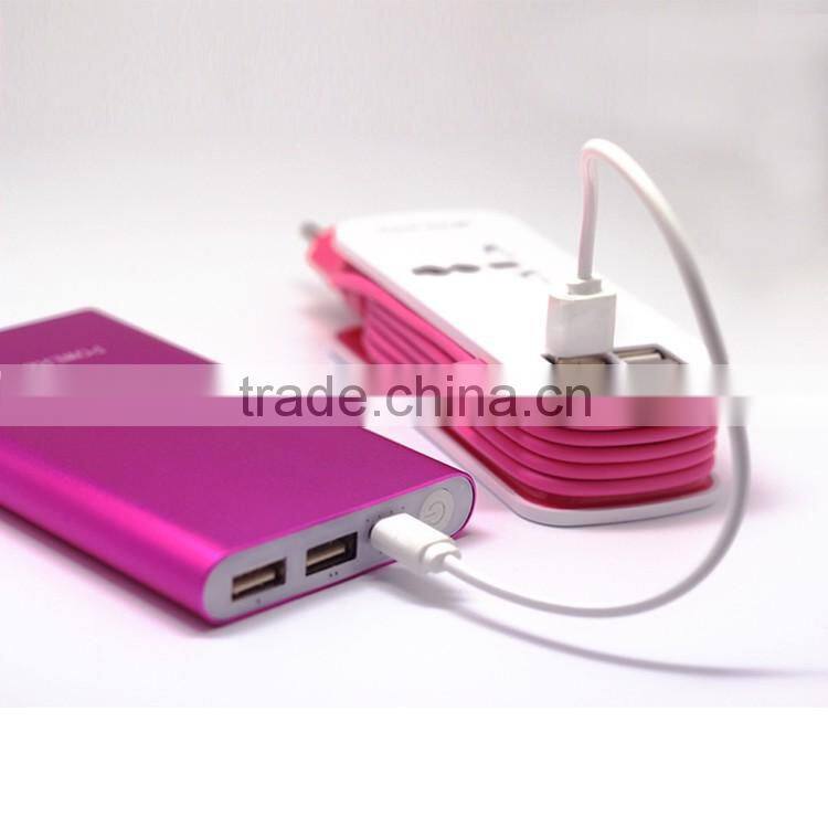 high level 8000mah portable mobile power bank