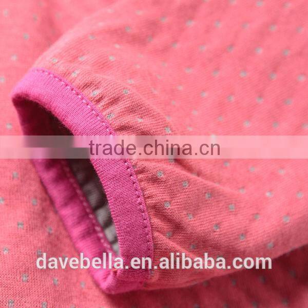 DB705 dave bella 2014 autumn cotton princess sets baby clothes kids clothing set baby chothing knitted sets