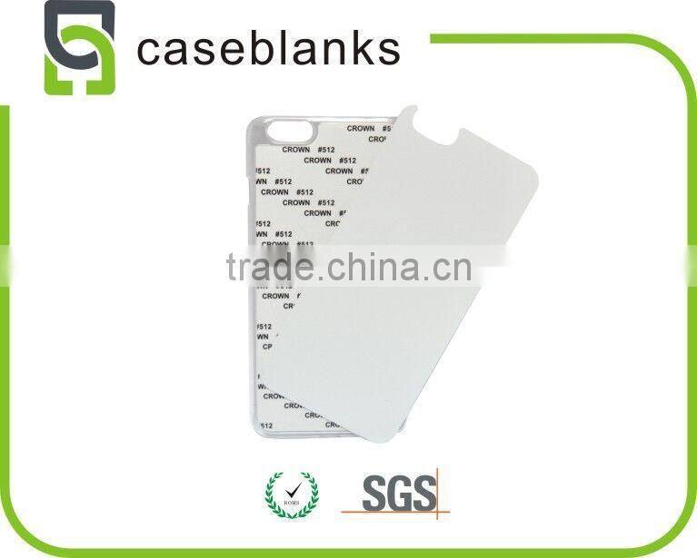 hot sale sublimation hard cover PC+aluminum safe phone case for iphone6