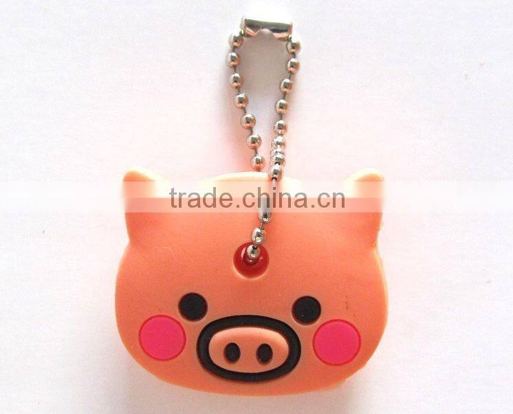 Cartoon key cap plastic key cover customized soft key holder