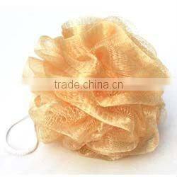 PE mesh bath sponge , bath ball producing rich foam