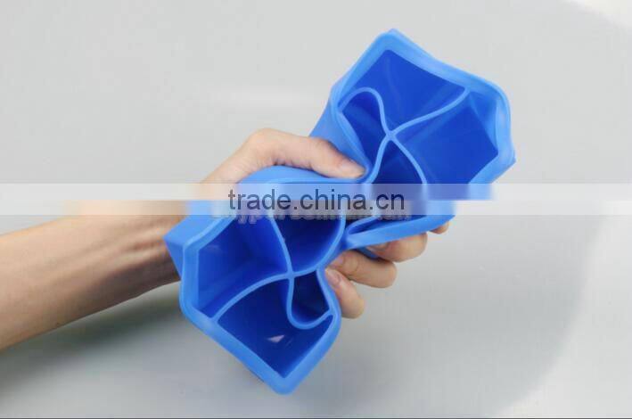 CUBED ICE Maker Large Cube Square Tray Molds Whiskey Ball Cocktails Silicone Big