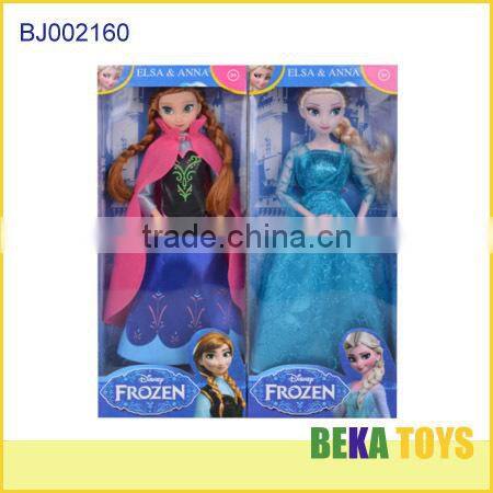 Hot selling doll disny frozen doll princess elsa and anna play set