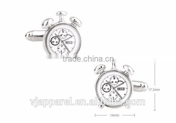 Classic Alarm Clock Cufflinks Watch Movement Cufflinks