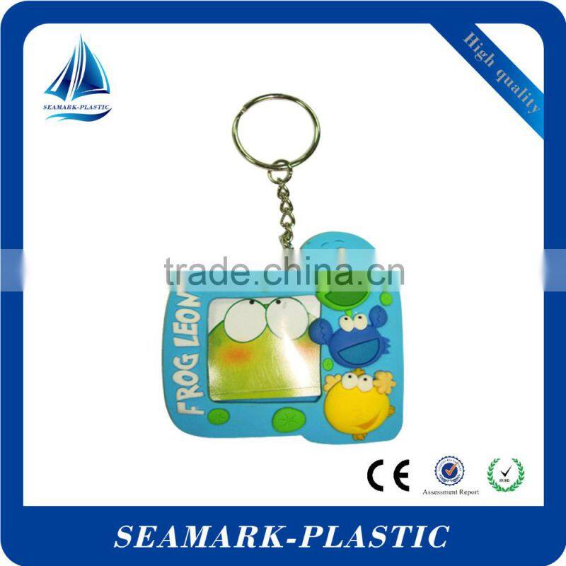 2016 novelty custom shape pvc rubber funny photo keychain for promotion