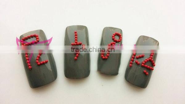 Easam 1.2mm 3D dia ball chain nail art decoration with different colors