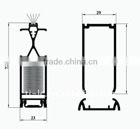 2.4m * 2.3m Plissee Door