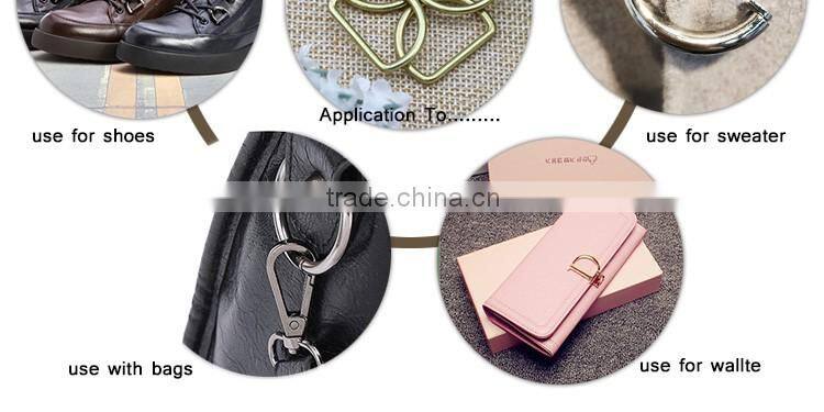 High quality alloy metal button D ring buckel handbags accessory