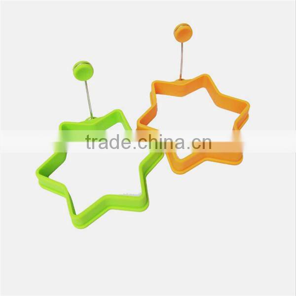Fancy shapes silicone fried egg molds