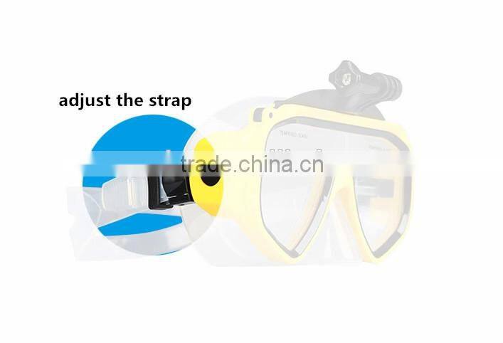 new arrival go pro accessories,detachable diving mask custom swim goggles
