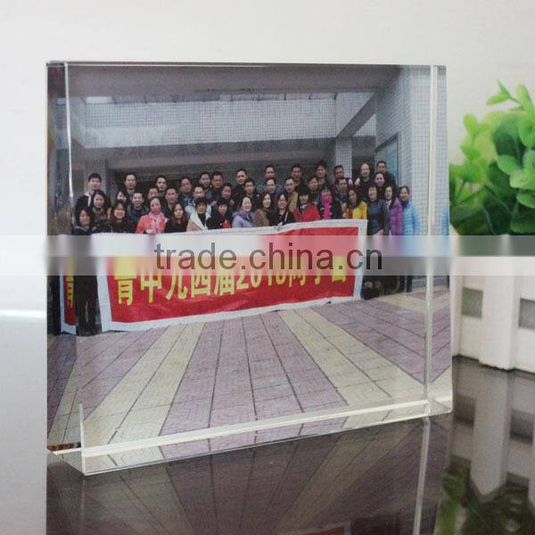 handmade K9 crystal cube photo printing