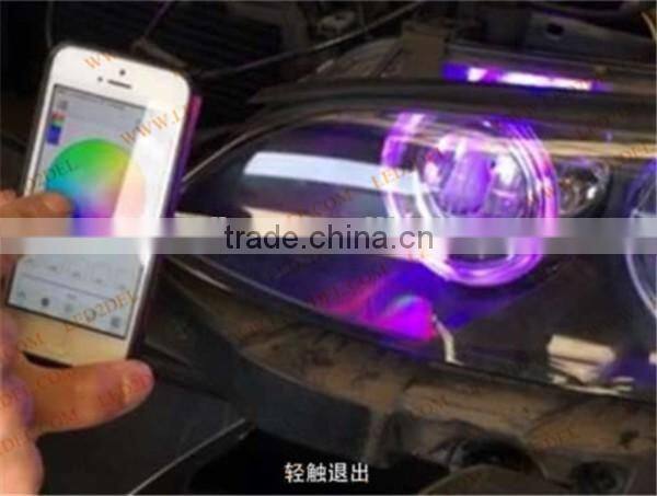 phone control wifi rgb for bmw e39 led headlight 20w wifi control rgb angel eyes for bmw e60 color changing angel eyes halo ring