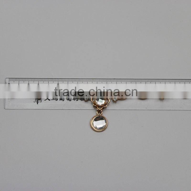 metal buckle garment accessories strass chain link chain