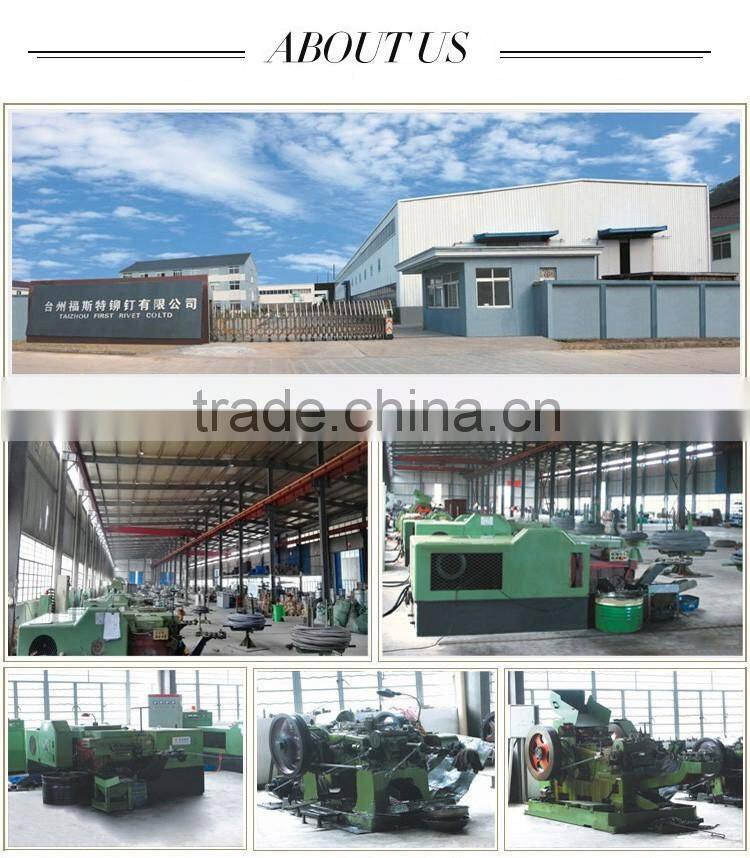 steel flat head rivet solid step rivet with color plating