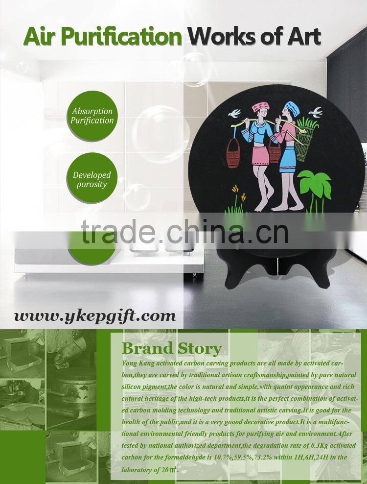 Young ladies plate round shape cheap bulk personalized opening ceremony gifts