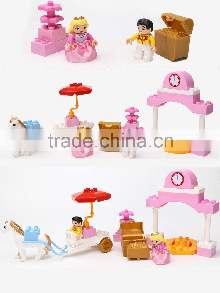 2015 High Quality Toys For Children ! 25PCS Princes Princess Plastic Building Blocks Toys For Kids