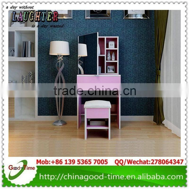 wooden modern makeup table with mirror dressing table with mirror
