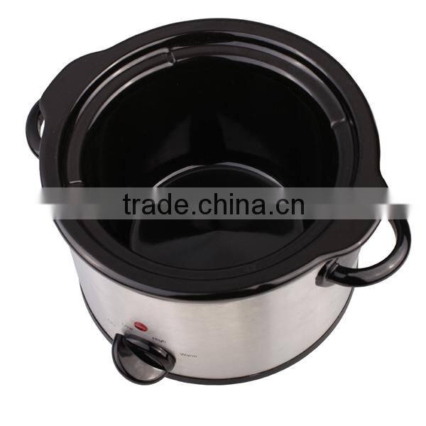 Mini stainless steel slow cooker