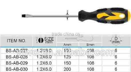 professional slotted hex shank screwdriver
