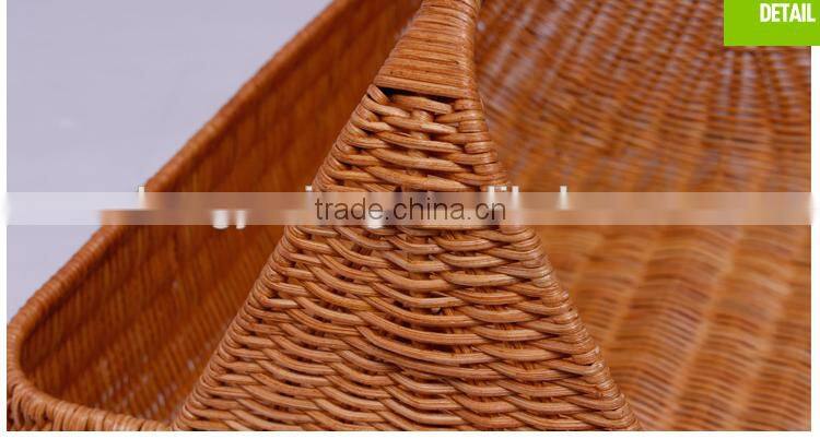 Natural rattan woven fruits basket