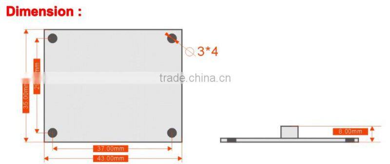 DCM301B High Accuracy 3D Compass Sensor Circuit Board E Compass Sensor PCB Board With Heading Accruacy 0.5deg Tilt Angle +/-90