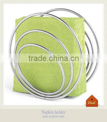 Chrome spiral napkin holder